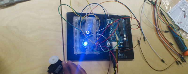 Arduino monitoring air quality with a Figaro sensor